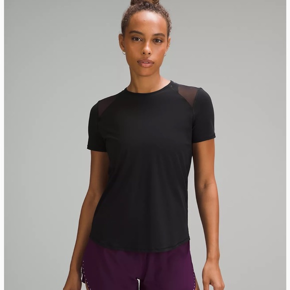 LULULEMON Black Mesh T Shirt - Picture 6 of 6